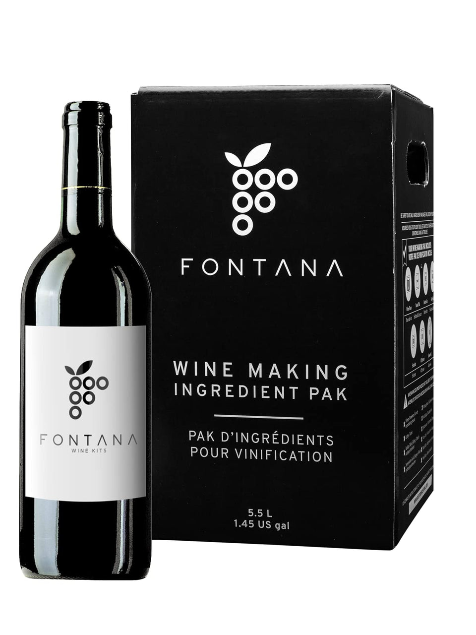Fontana French Cabernet Sauvignon kit ingredients ready for approachable home winemaking