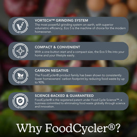 Food Cycler Eco 5 easy-one-touch-control enables quick starts.