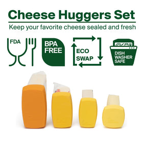 Food Huggers small rectangular hugger secures slim cheese slices
