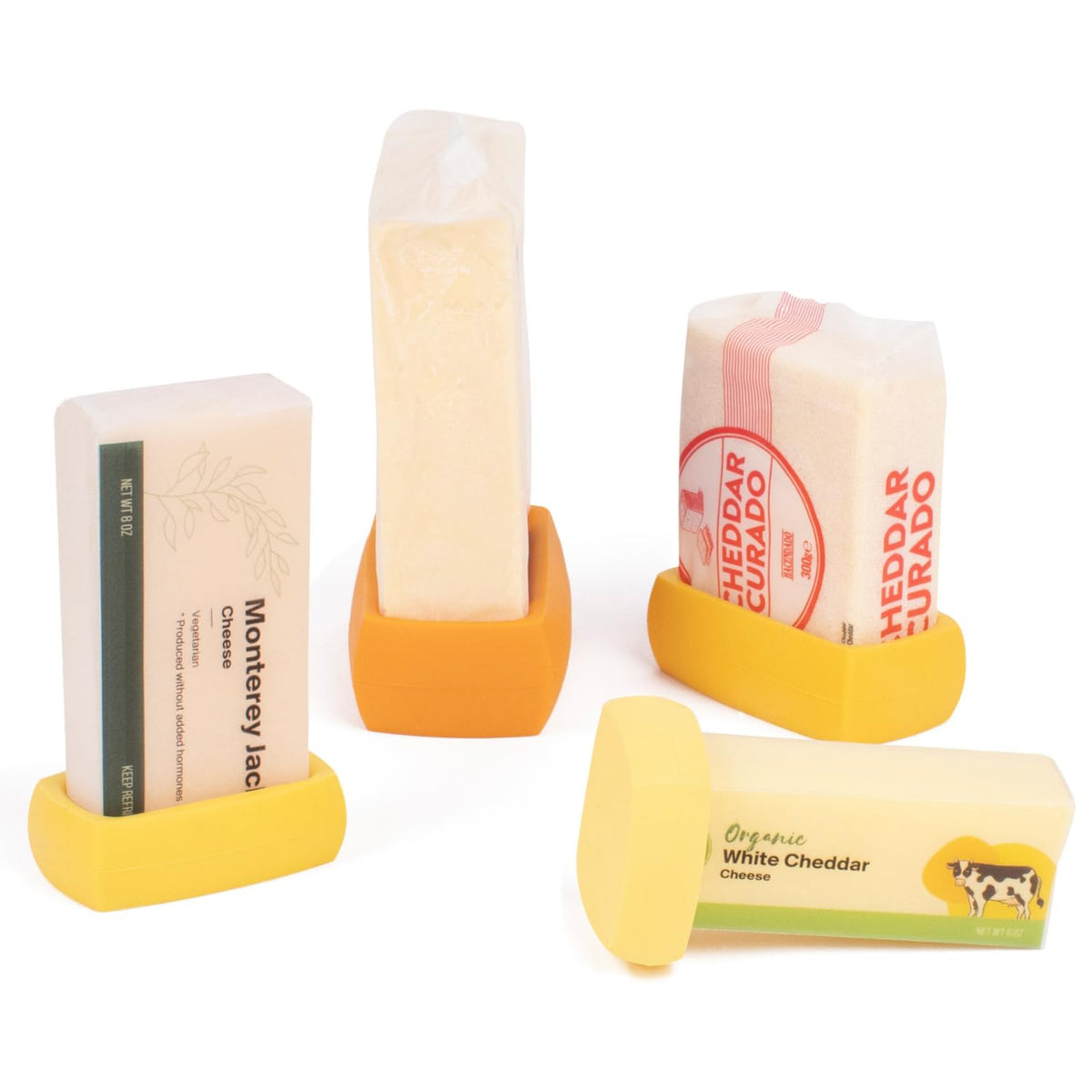 Food Huggers Cheese Hugger square 2.25-inch seals cheddar fresh