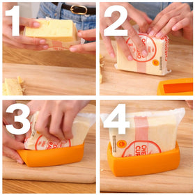 Food Huggers Cheese Hugger set packaging shows four sizes