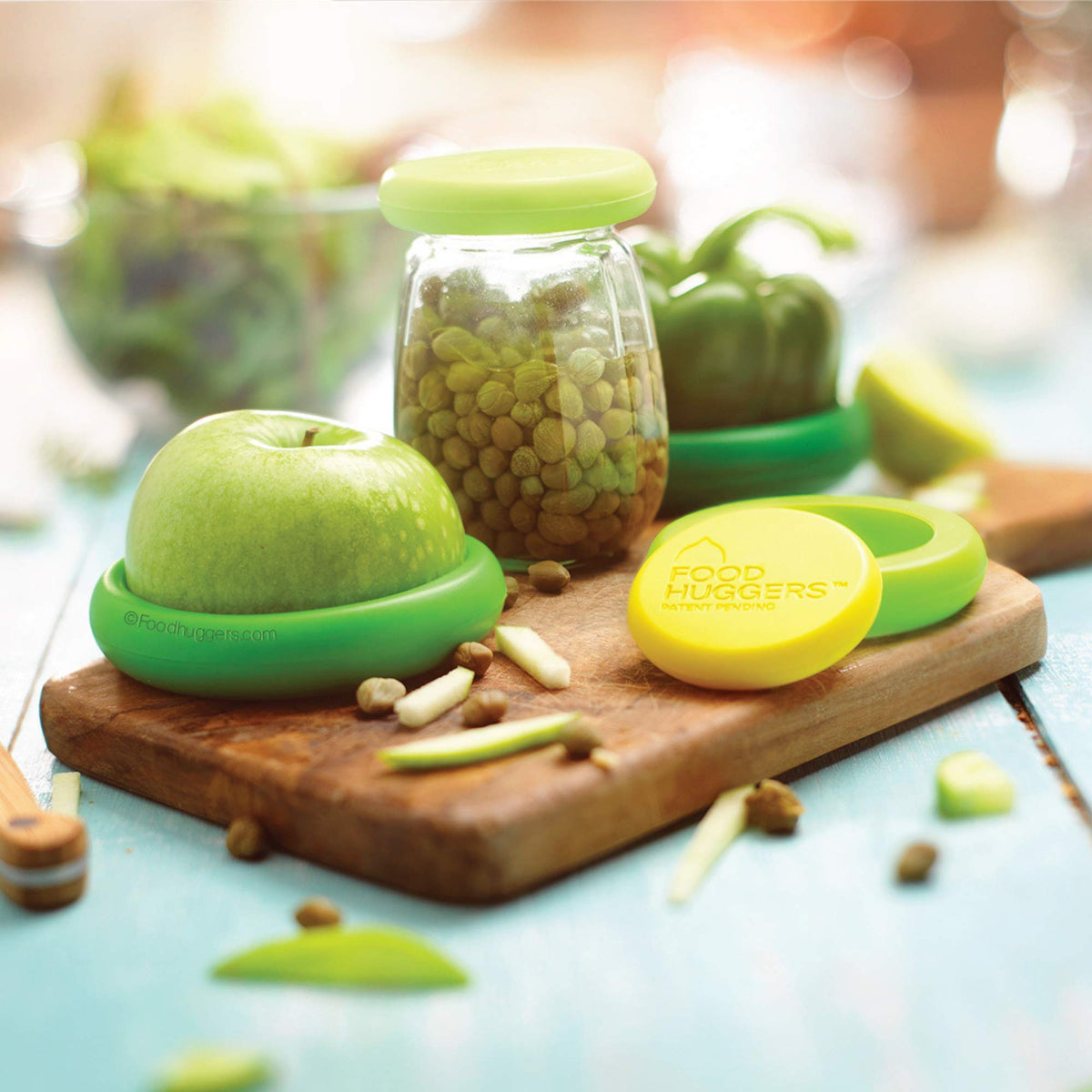 Food Huggers lemon quarter seal preserves brightness and juice.
