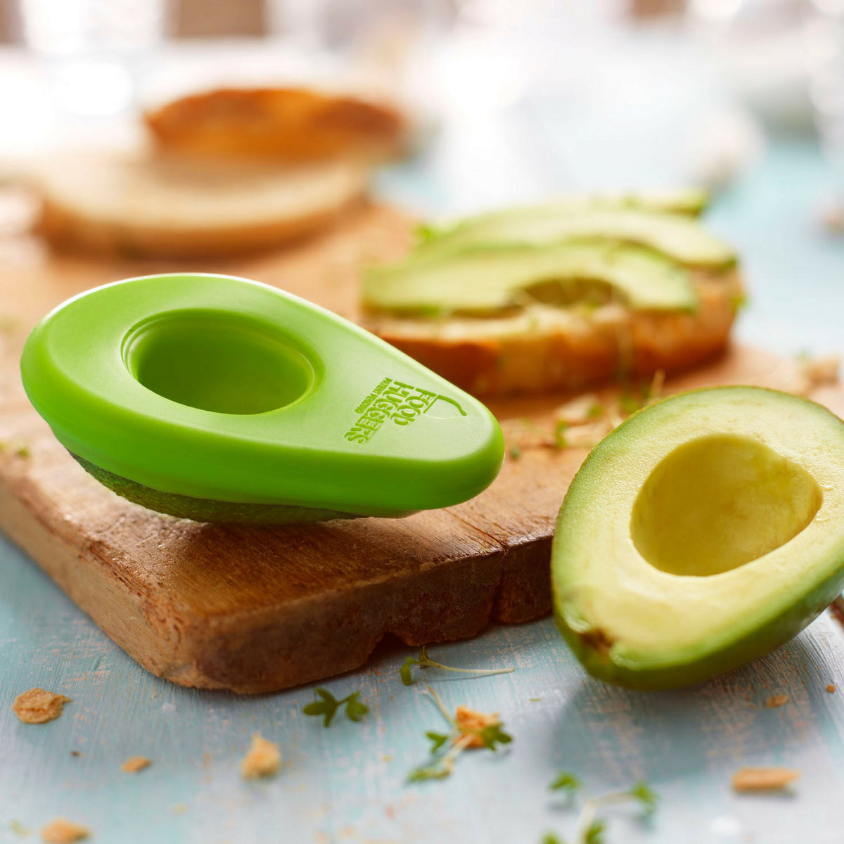 Food Huggers reusable storage reduces kitchen waste.