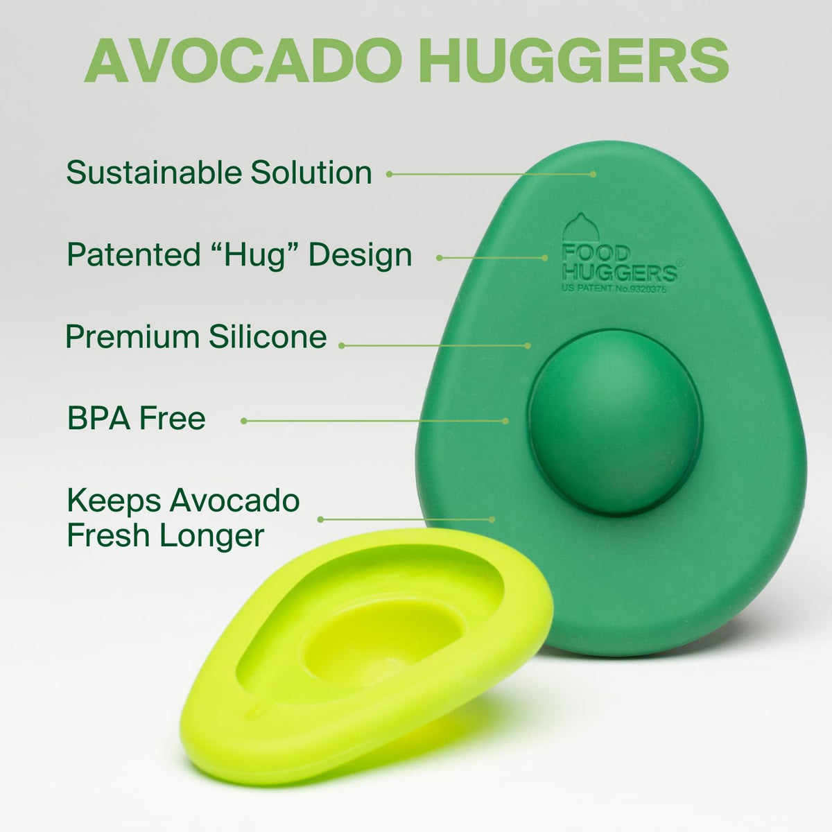 Food Huggers silicone sleeve seals pit area for freshness.