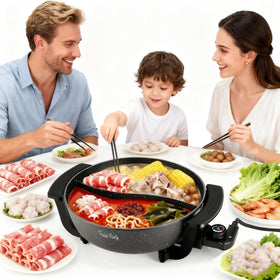 Food Party detachable power cord allows easy storage and serving.