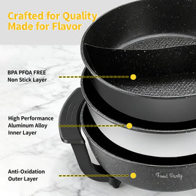 Food Party hot pot reaches boil quickly for speedy gatherings.
