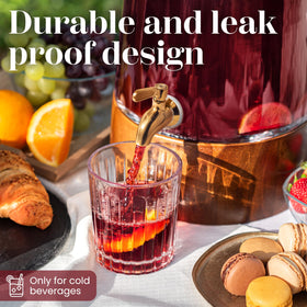 FOODLE 1.72 gallon capacity keeps drinks flowing without constant refills