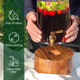 FOODLE leakproof spigot ensures tidy, mess-free serving.