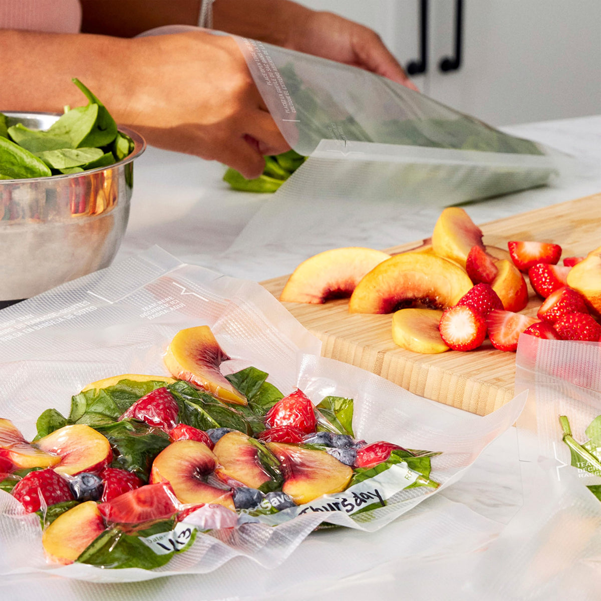 FoodSaver BPA-free material safe for freezing and cooking foods