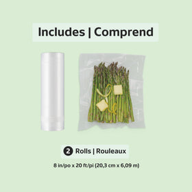 FoodSaver BPA-free multi-layer material keeps foods safe for freezing and reheating