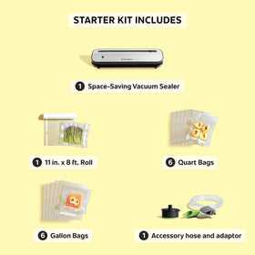 FoodSaver compatible with all bags and rolls for versatile sealing options.