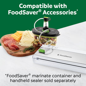 FoodSaver compatibility with other accessories expands sealing versatility.