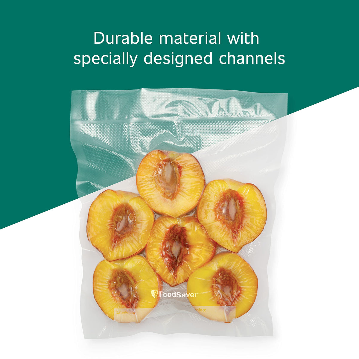 FoodSaver bag compatible with vacuum sealing system for consistent seals