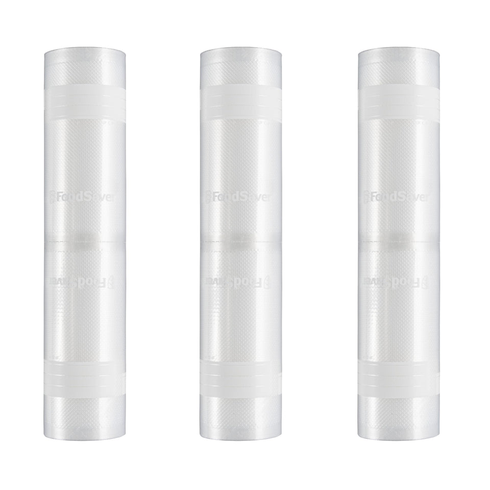 FoodSaver custom-fit rolls pack of three for versatile storage and freshness