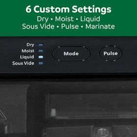 FoodSaver Elite Liquid+ wide sealing strip for precise bag alignment.