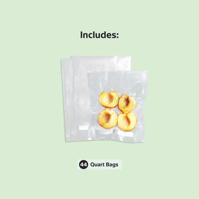 Versatile FoodSaver bags for freezer fridge and sous vide applications