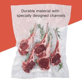 FoodSaver bag in freezer protecting contents from freezer burn