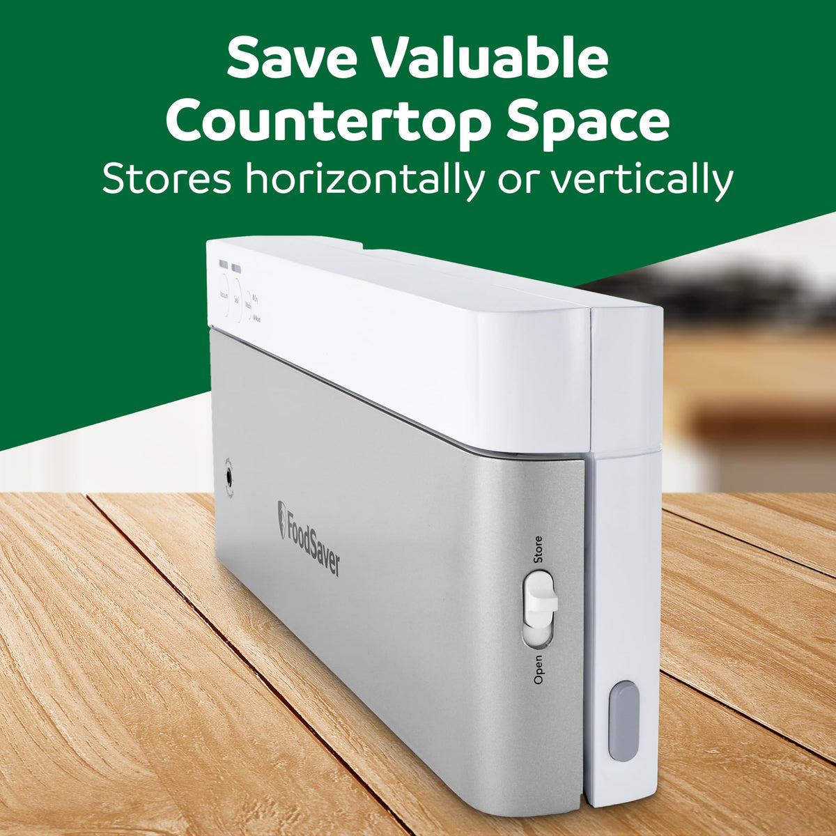 FoodSaver included bags and rolls kit provides ready-to-seal options.