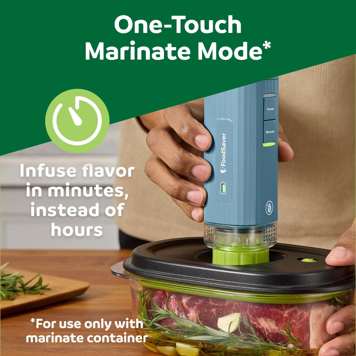 FoodSaver Mini keeps freezer portions fresh, helping reduce waste