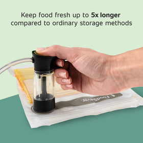 FoodSaver multilayer construction provides BPA-free protection against moisture and air.