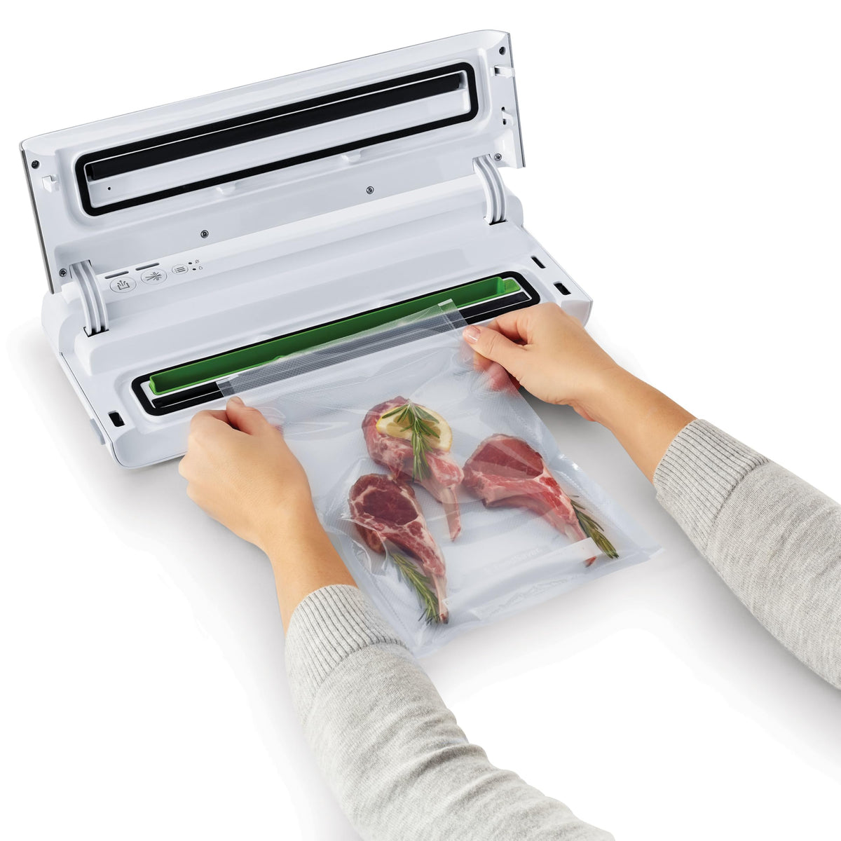 FoodSaver oxygen and moisture barrier protects from freezer burn