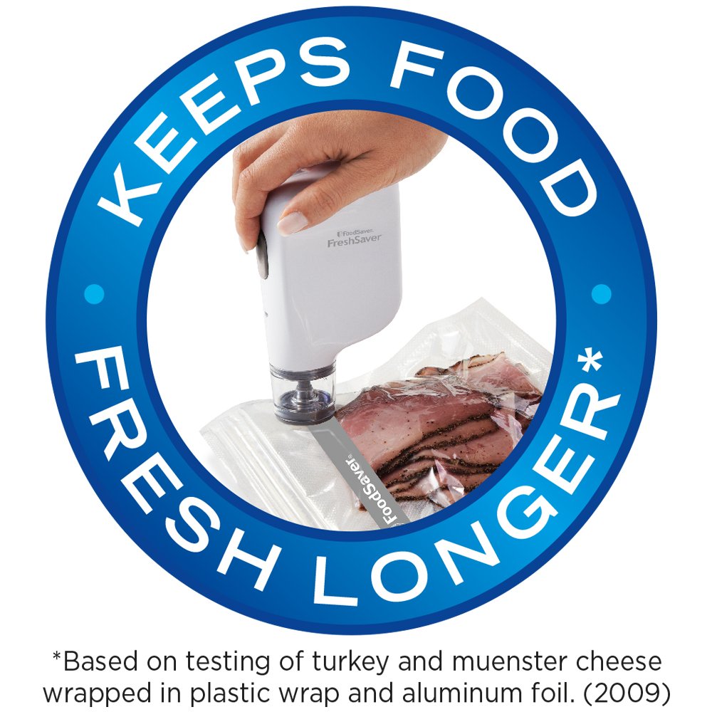 FoodSaver channels block oxygen and moisture for efficient air removal