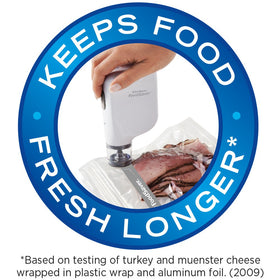 FoodSaver channels block oxygen and moisture for efficient air removal