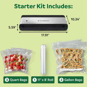 FoodSaver PowerVac alignment tray helps correct bag placement for airtight seals.