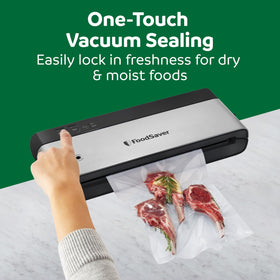 FoodSaver PowerVac compatible with all bags and accessories enables versatile sealing.