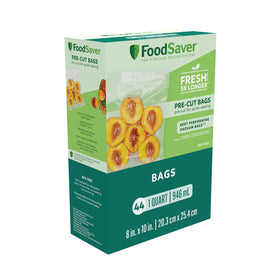 FoodSaver precut 8x10 bags for easy portioning from bulk purchases