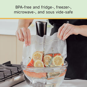 FoodSaver Premium Vacuum Sealer Bags airtight seal close-up demonstrating protection.
