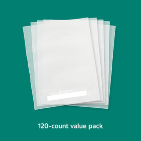 FoodSaver quart bags are microwave and sous vide safe for versatile cooking.