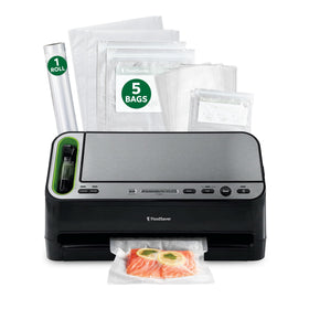 FoodSaver V4400 front view shows compact all-in-one design for quick meal prep.