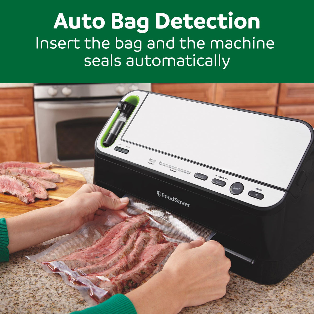 Handheld sealer and standard unit provide versatile sealing options.