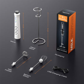 FoodVille MF02 portable handheld frother fits your kitchen and travel needs.