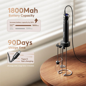 FoodVille MF06 1800mAh battery enables longer use between charges.