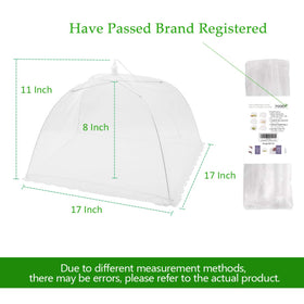 FOOEN 17x17in dome cover over bowls keeps food protected and visible