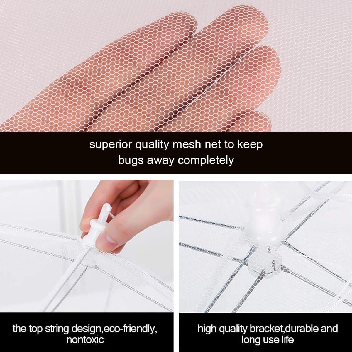 FOOEN lace bottom detail adds decorative touch while securing food