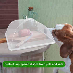 FOOEN covers protect salads chicken and veggies from flies and debris