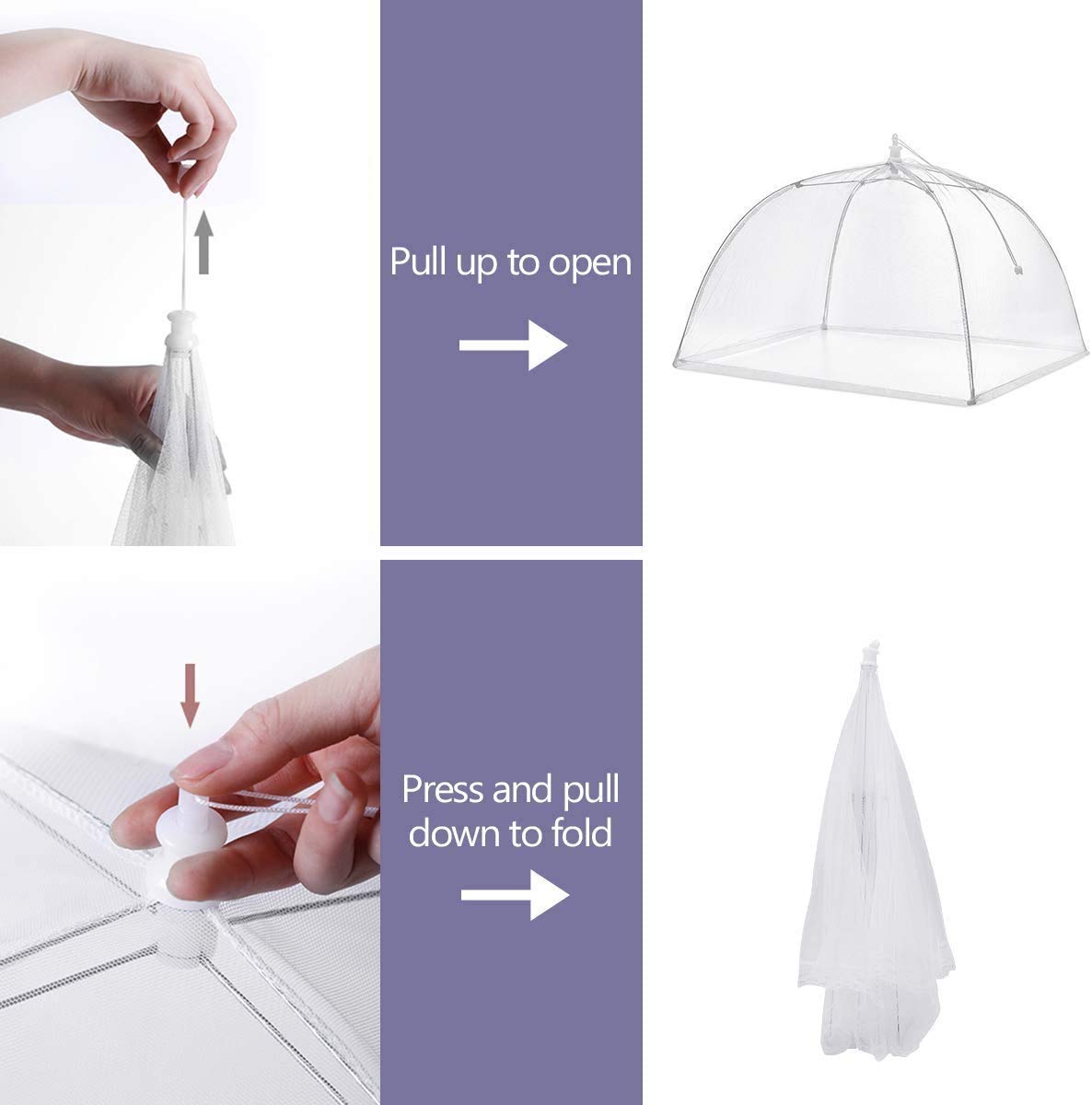 FOOEN stainless steel frame with mesh provides sturdy support for outdoor covers