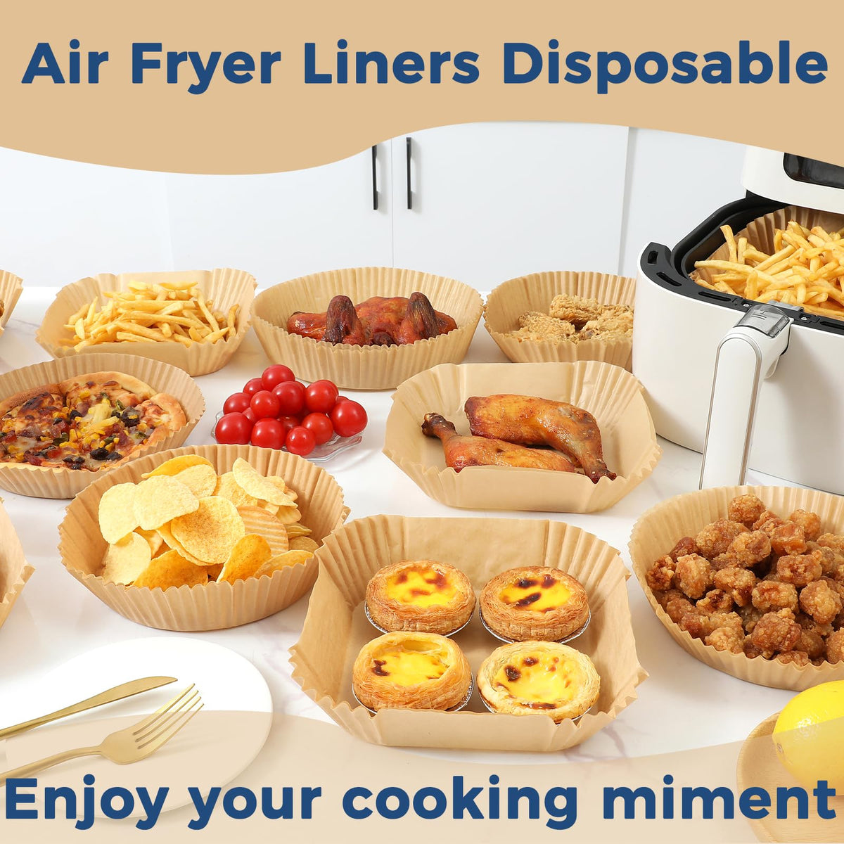 Foopama disposable liners simplify cleanup after cooking and roasting.