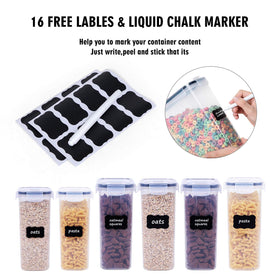 FOOYOO cereal container 4L with pour spout for easy portioning