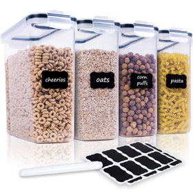 FOOYOO cereal containers with airtight lid keep cereals fresh and pest-free.