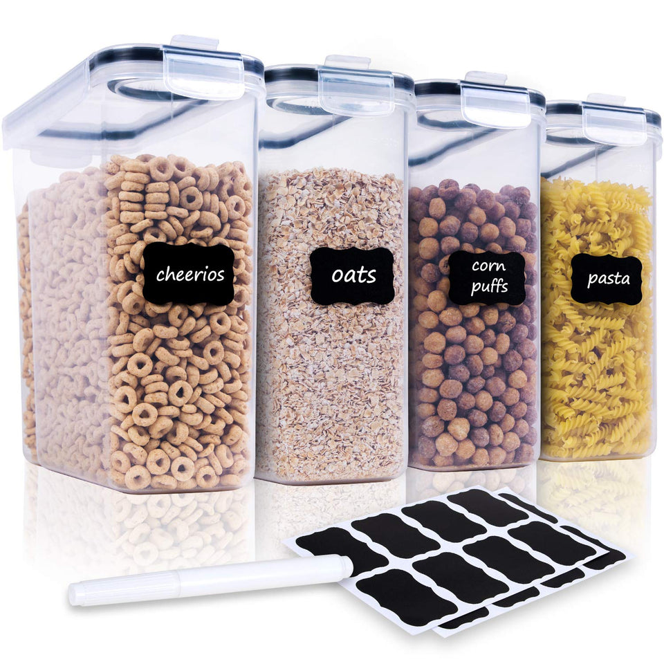 FOOYOO cereal containers with airtight lid keep cereals fresh and pest-free.