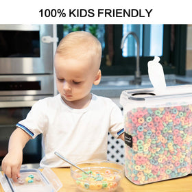 FOOYOO refrigerator-ready containers help you organize bulk items neatly.