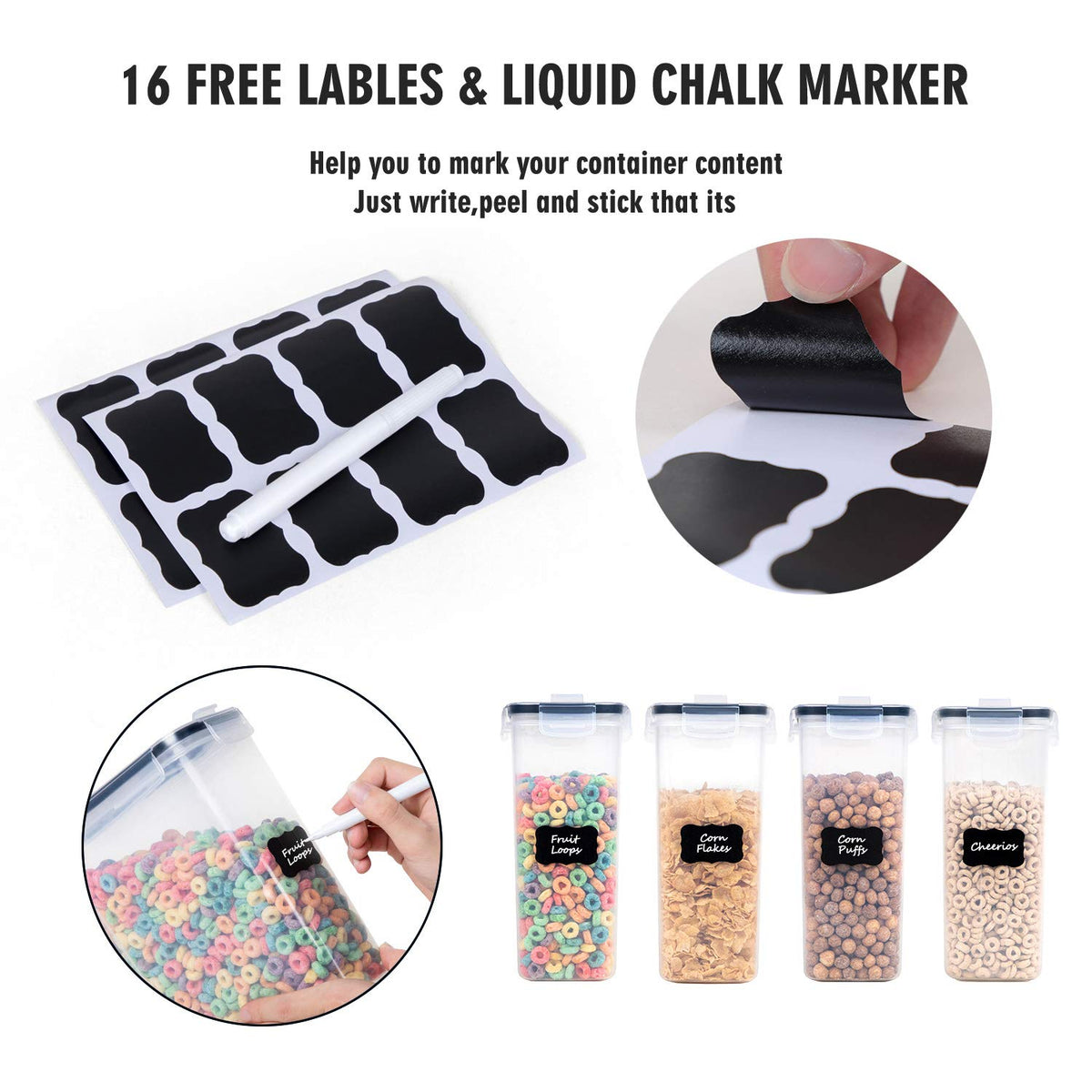 FOOYOO transparent body shows contents at a glance for easy planning.