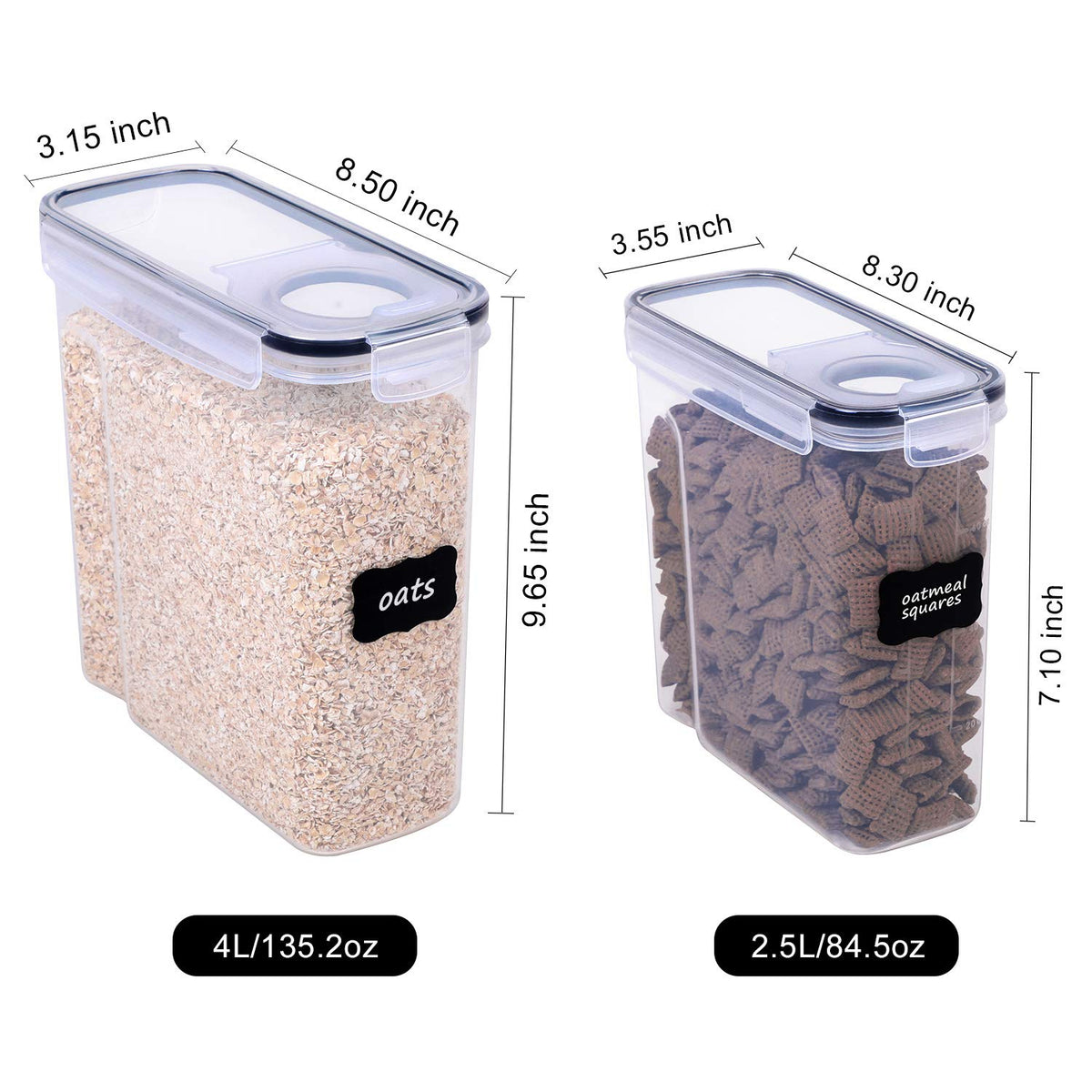 FOOYOO airtight lid seal blocks moisture and pests in the pantry
