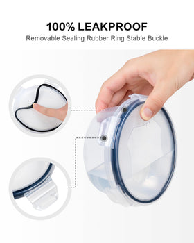 FOOYOO clear plastic lids and bodies offer quick visibility of contents.