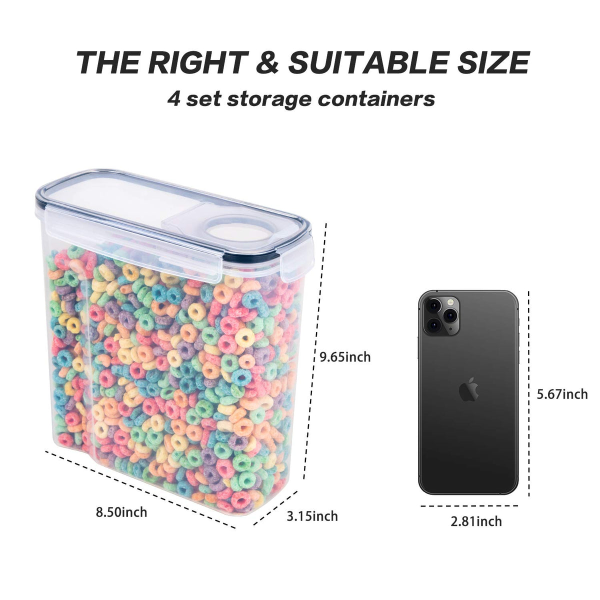 FOOYOO ergonomic grips help lift full containers with comfort.