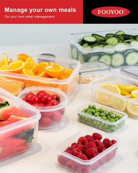 FOOYOO freezer and microwave safe containers ideal for meal prep